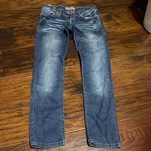 Stylish Kids Blue Effect Blue Jeans with Bling